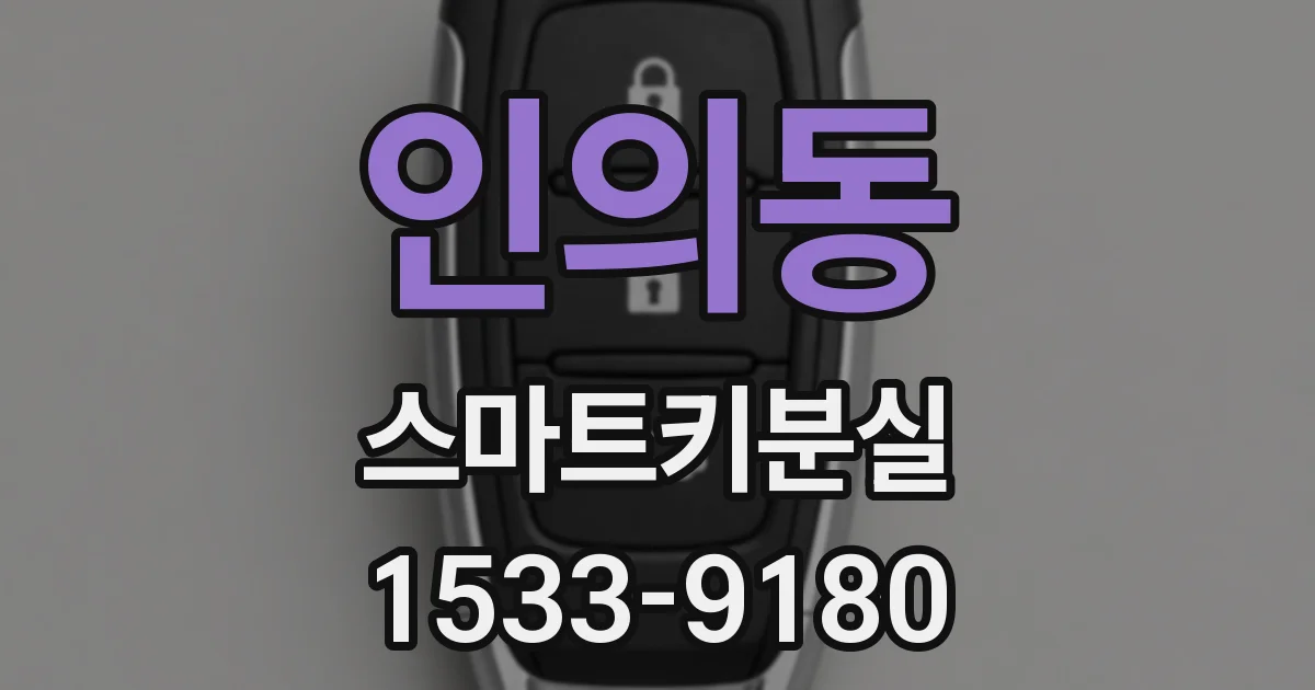 인의동 스마트키분실