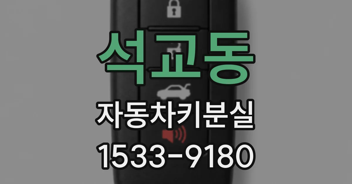 석교동 자동차키분실