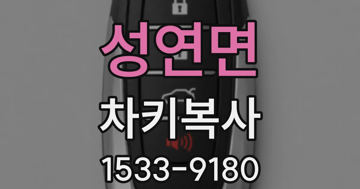 성연면 차키복사