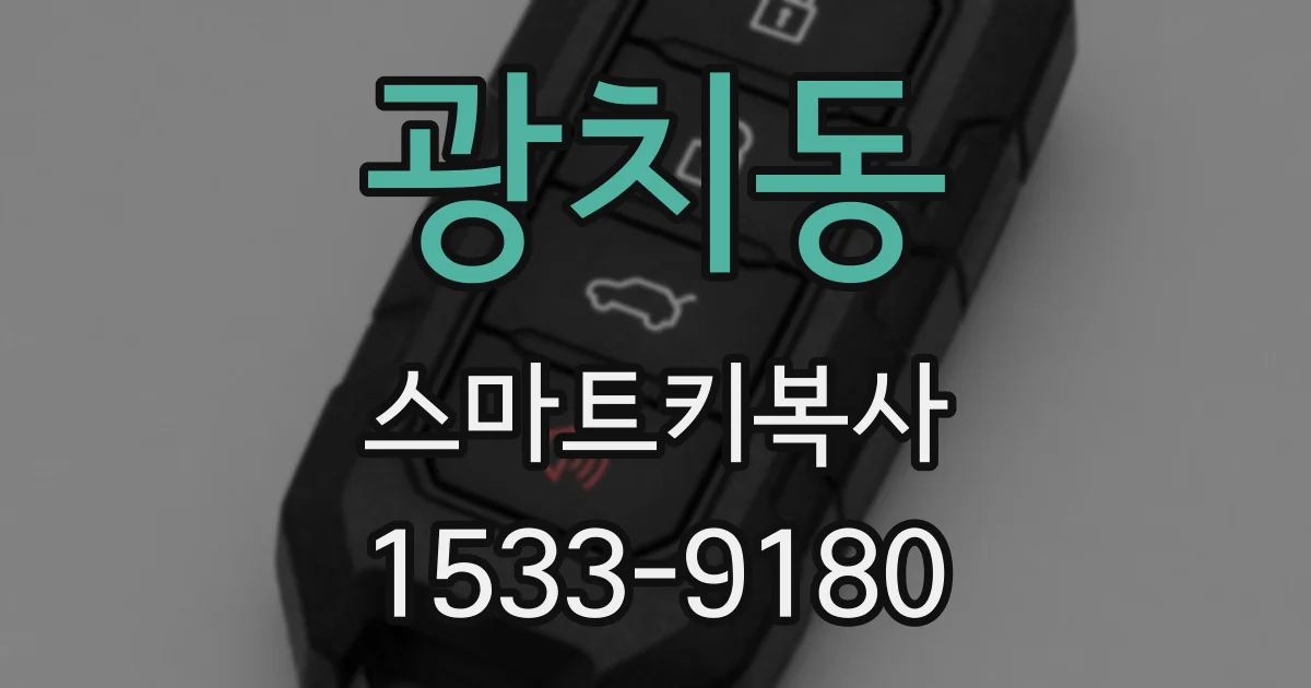 광치동 스마트키복사