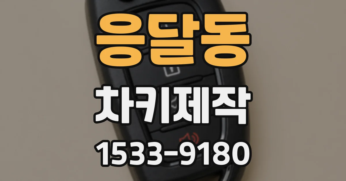 응달동 차키제작