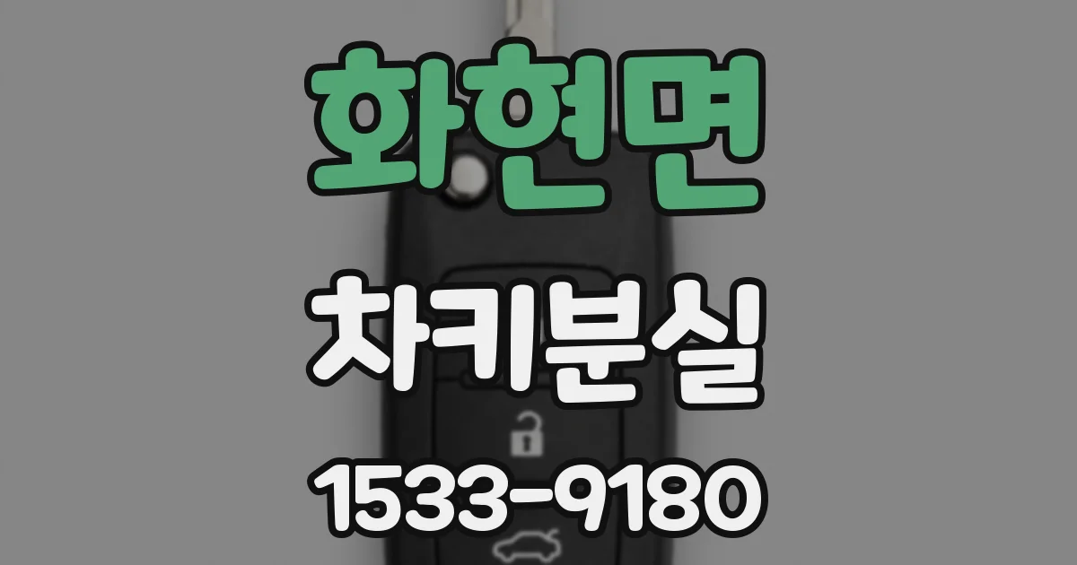 화현면 차키분실