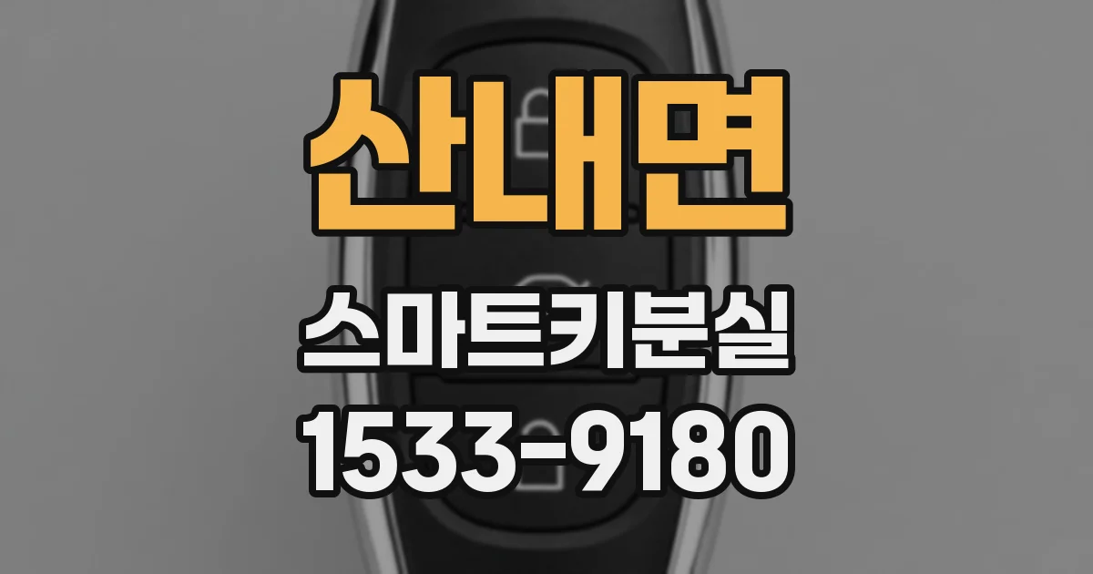 산내면 스마트키분실