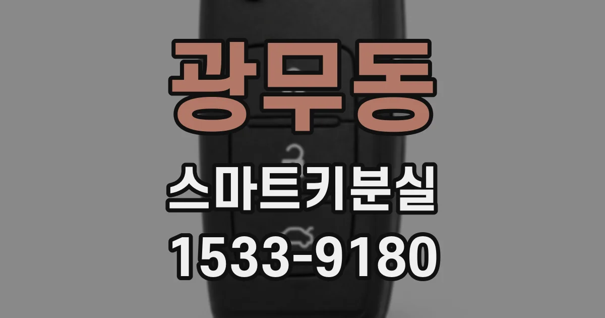 광무동 스마트키분실