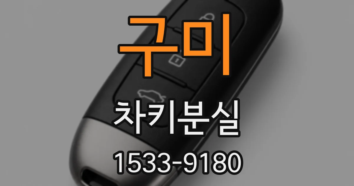 구미 차키분실