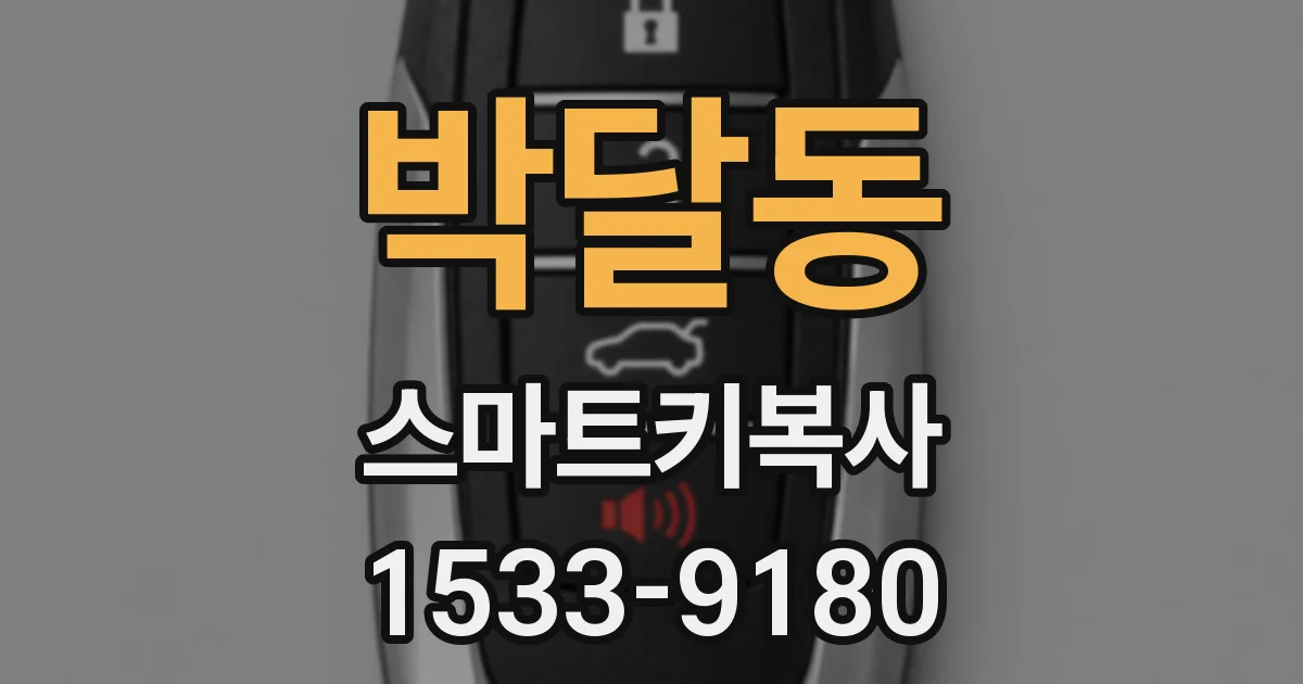 박달동 스마트키복사
