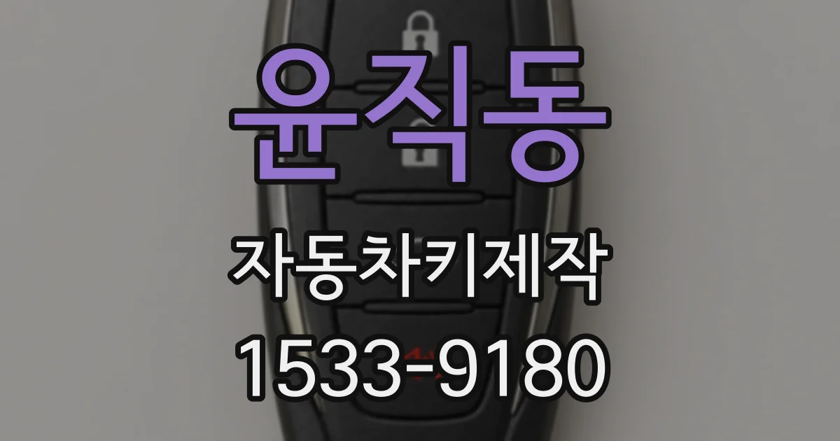 윤직동 자동차키제작