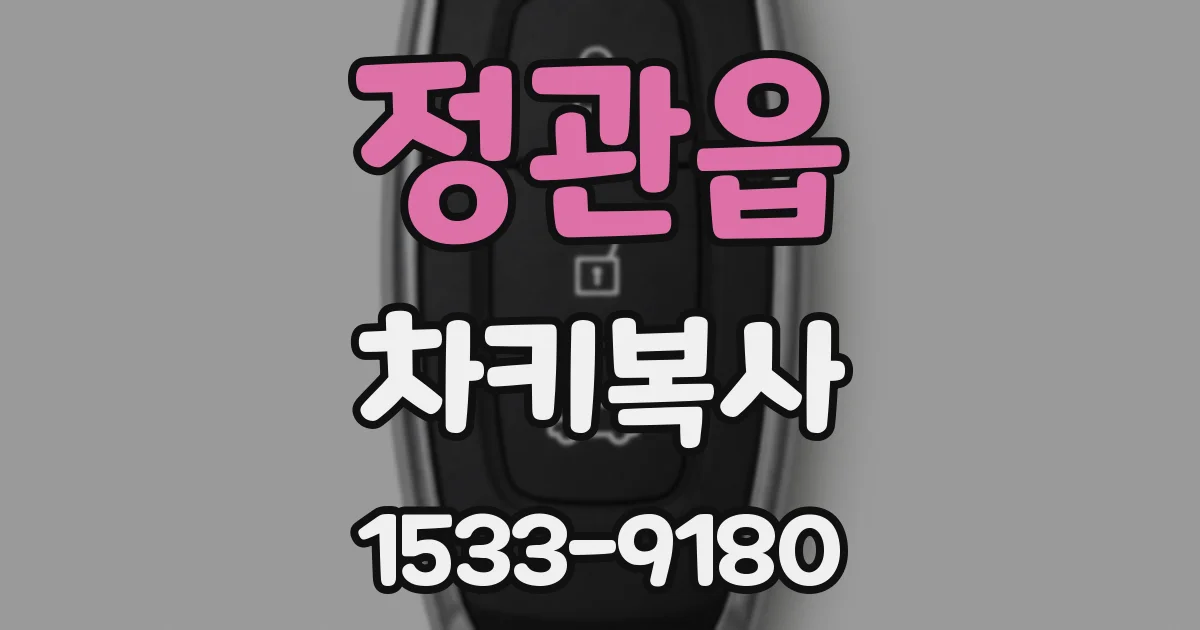 정관읍 차키복사