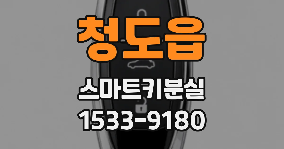 청도읍 스마트키분실