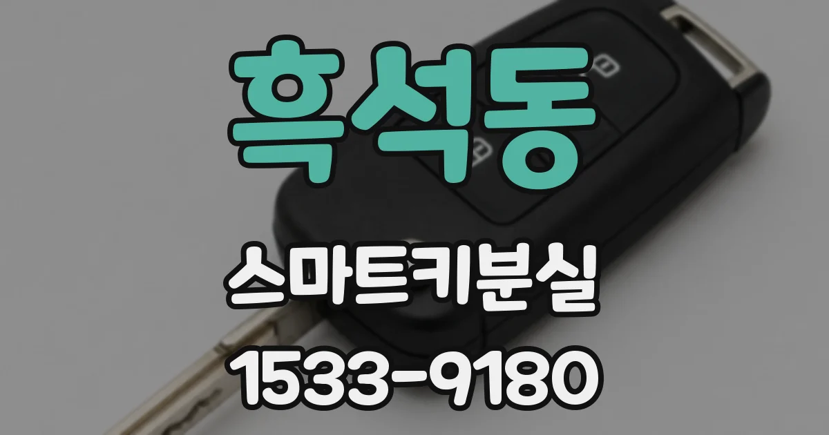 흑석동 스마트키분실