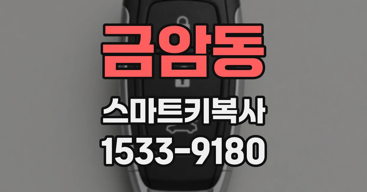 금암동 스마트키복사