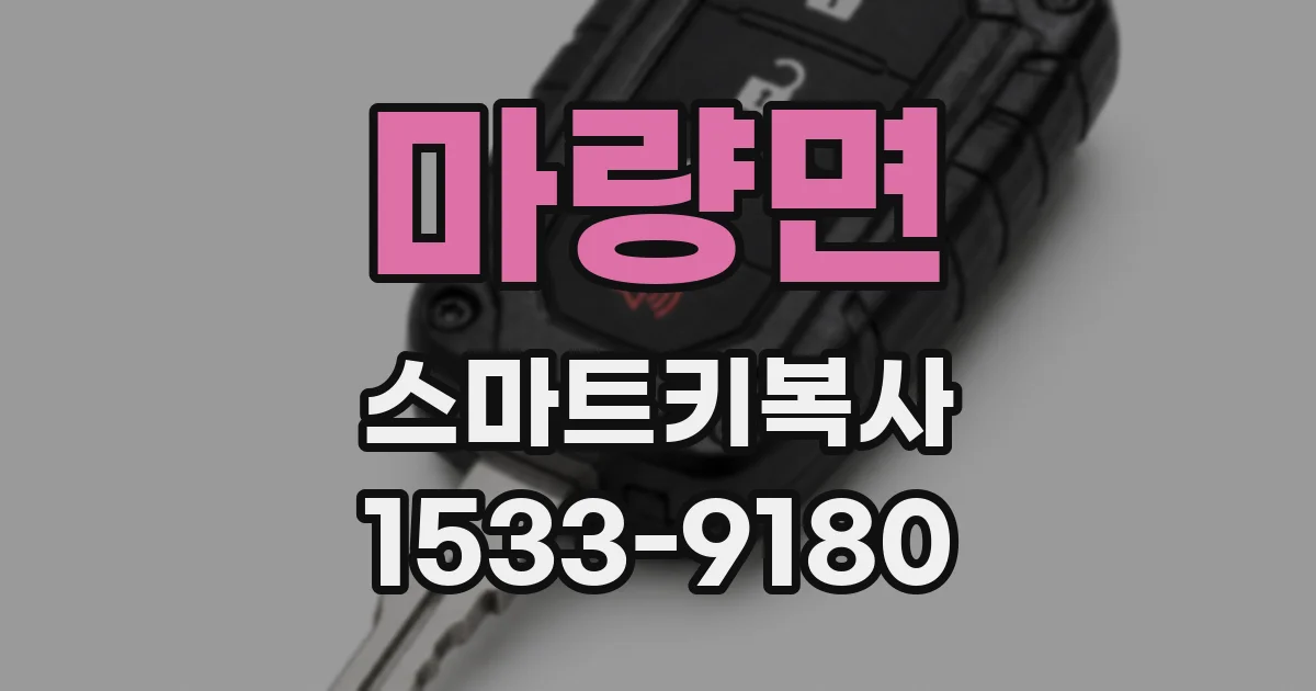 마량면 스마트키복사