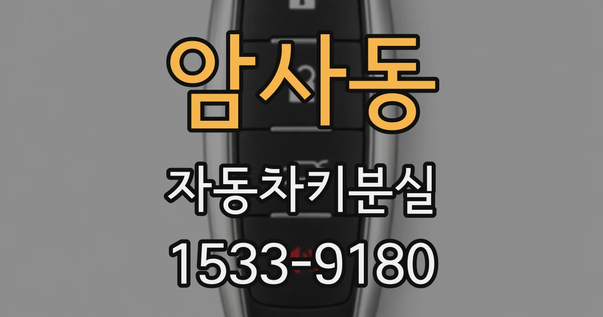 암사동 자동차키분실