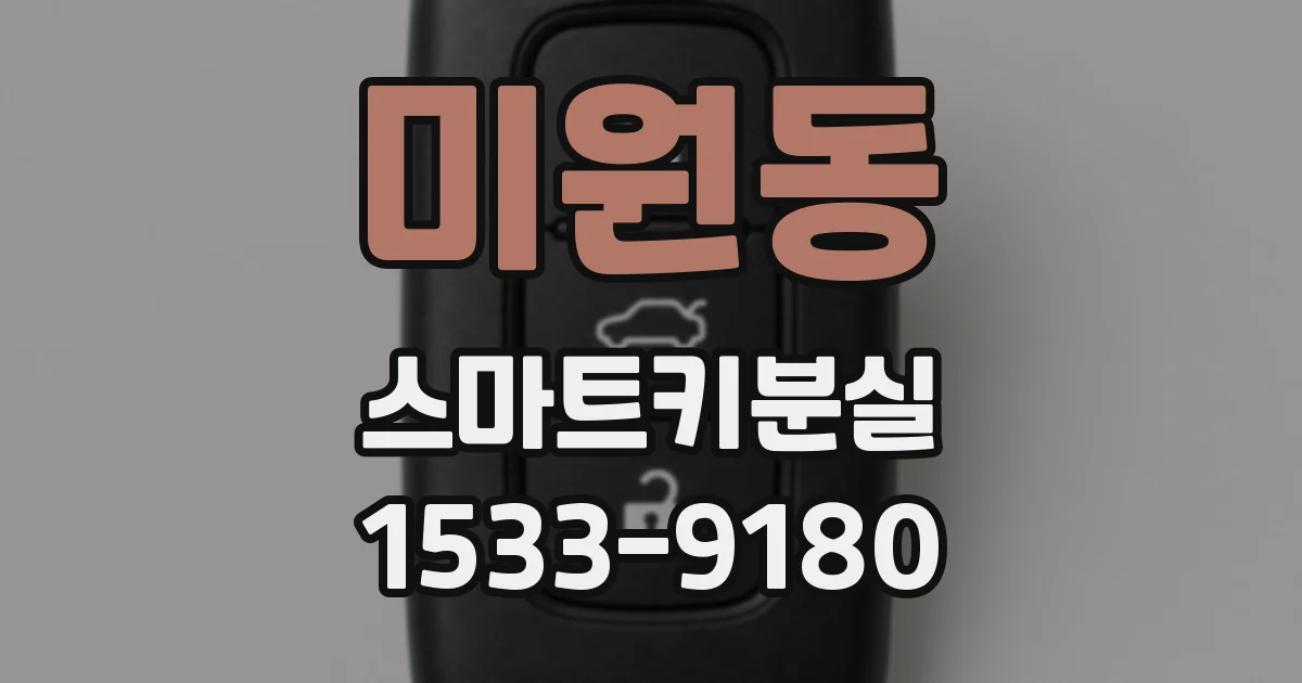 미원동 스마트키분실
