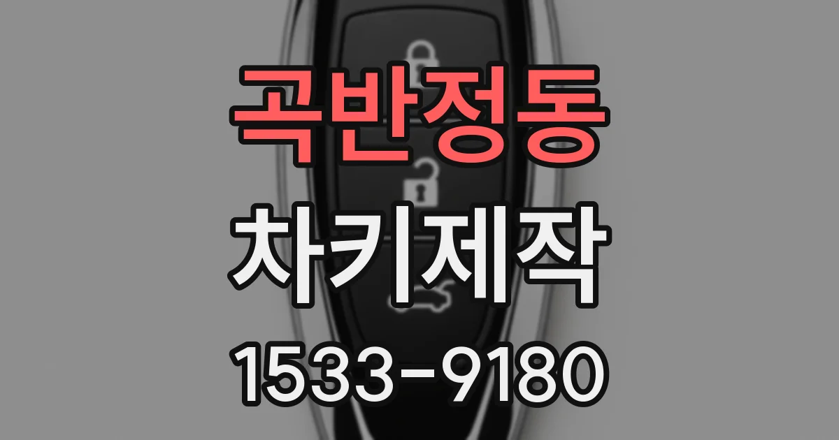 곡반정동 차키제작