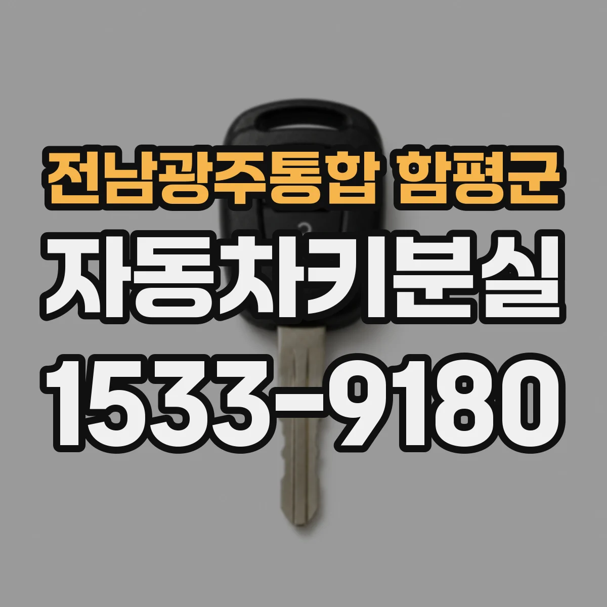 전남광주통합 함평군 자동차키분실