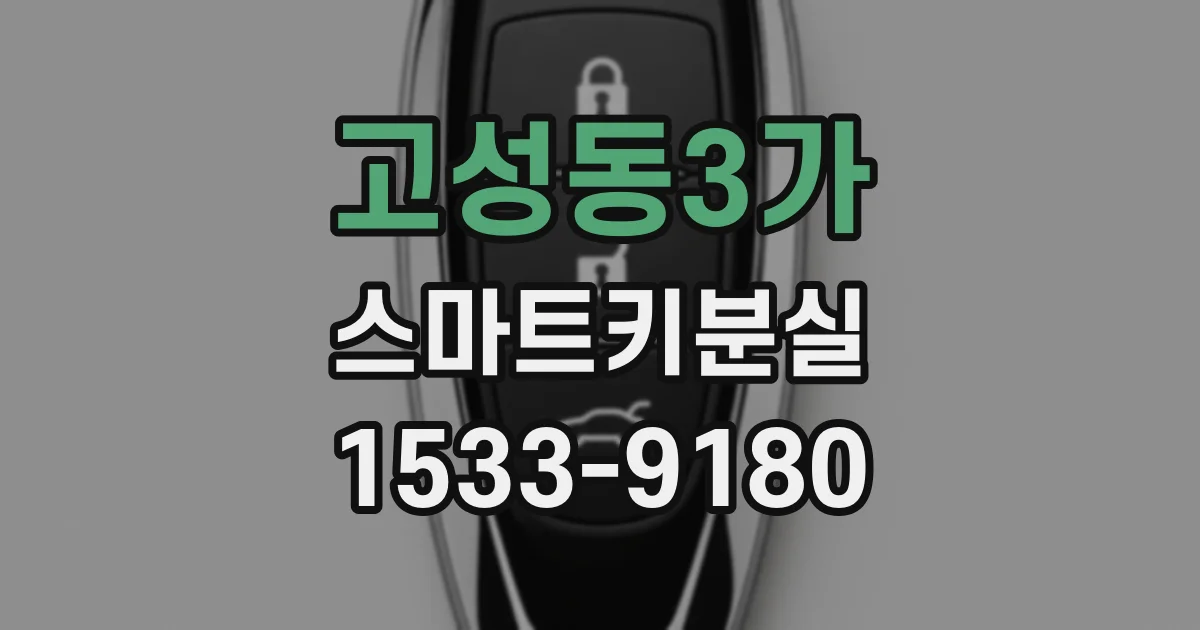 고성동3가 스마트키분실
