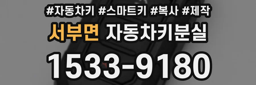 서부면 자동차키분실