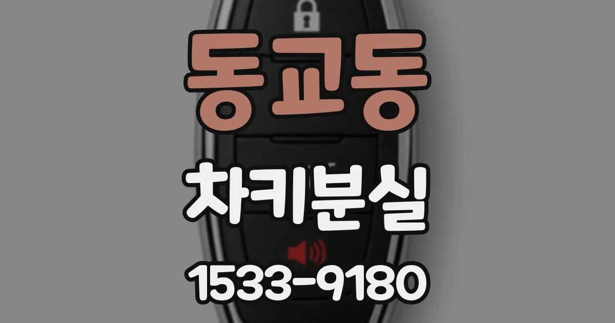 동교동 차키분실