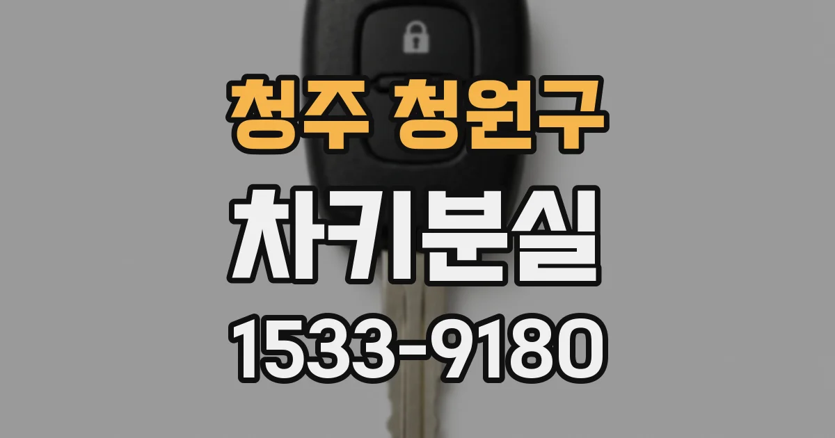 청주 청원구 차키분실