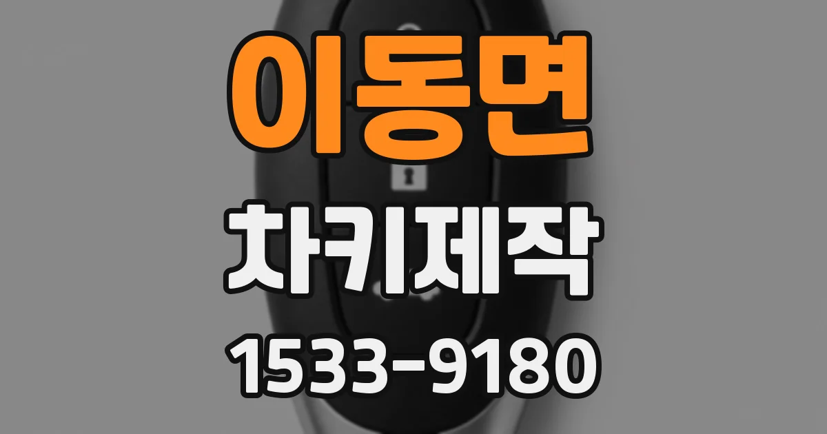 이동면 차키제작
