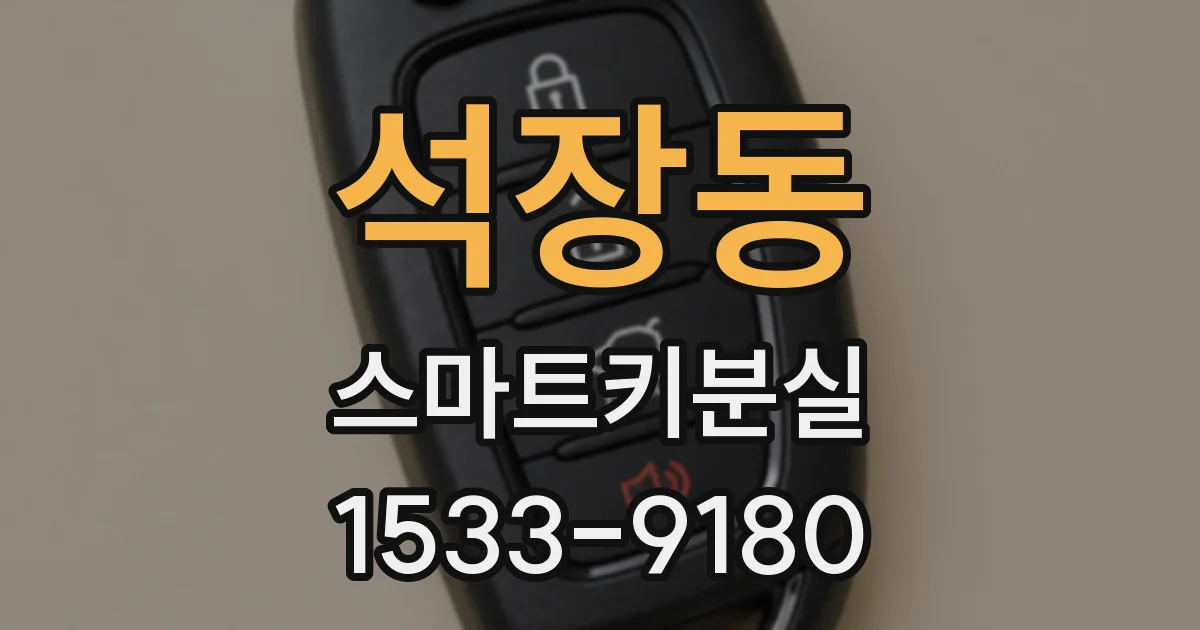 석장동 스마트키분실