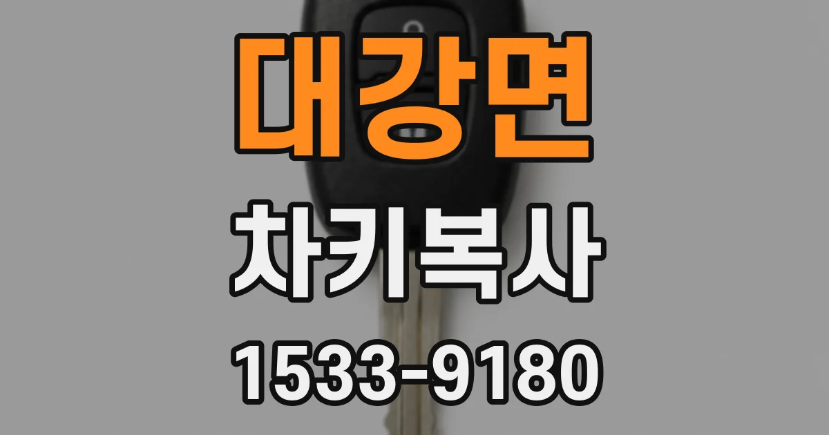 대강면 차키복사