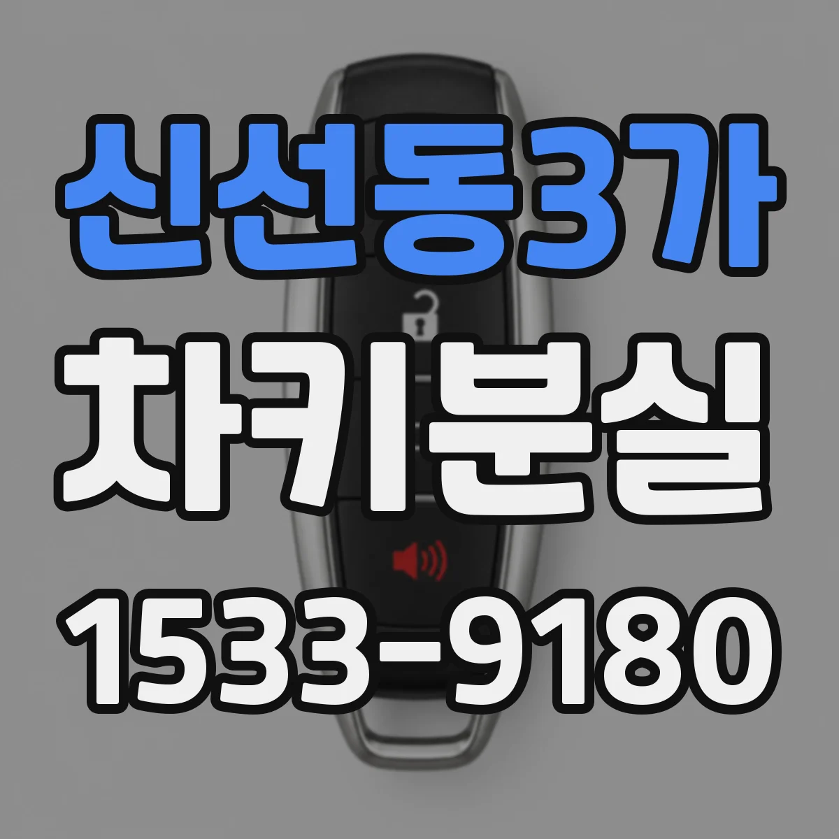신선동3가 차키분실
