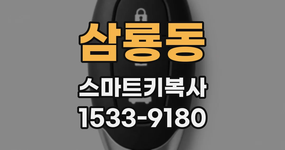 삼룡동 스마트키복사
