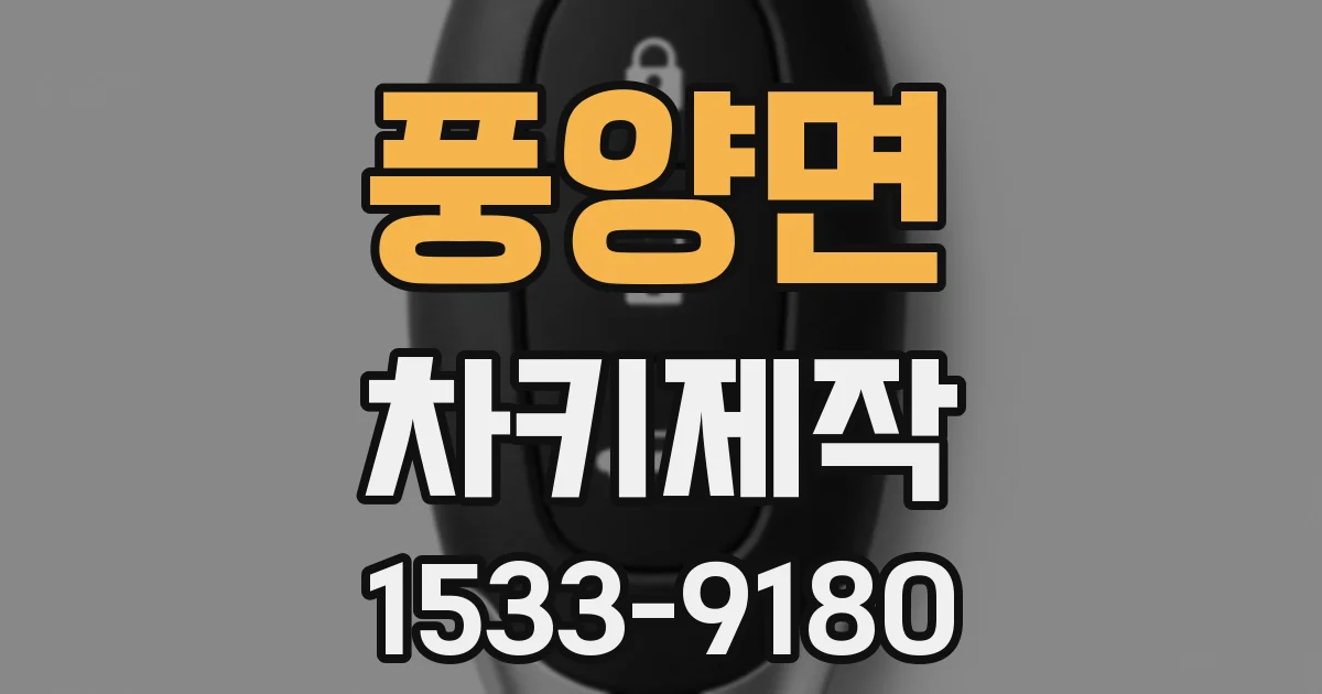풍양면 차키제작