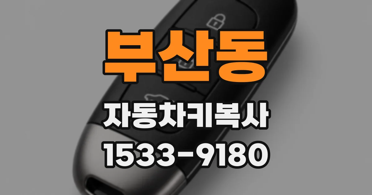 부산동 자동차키복사