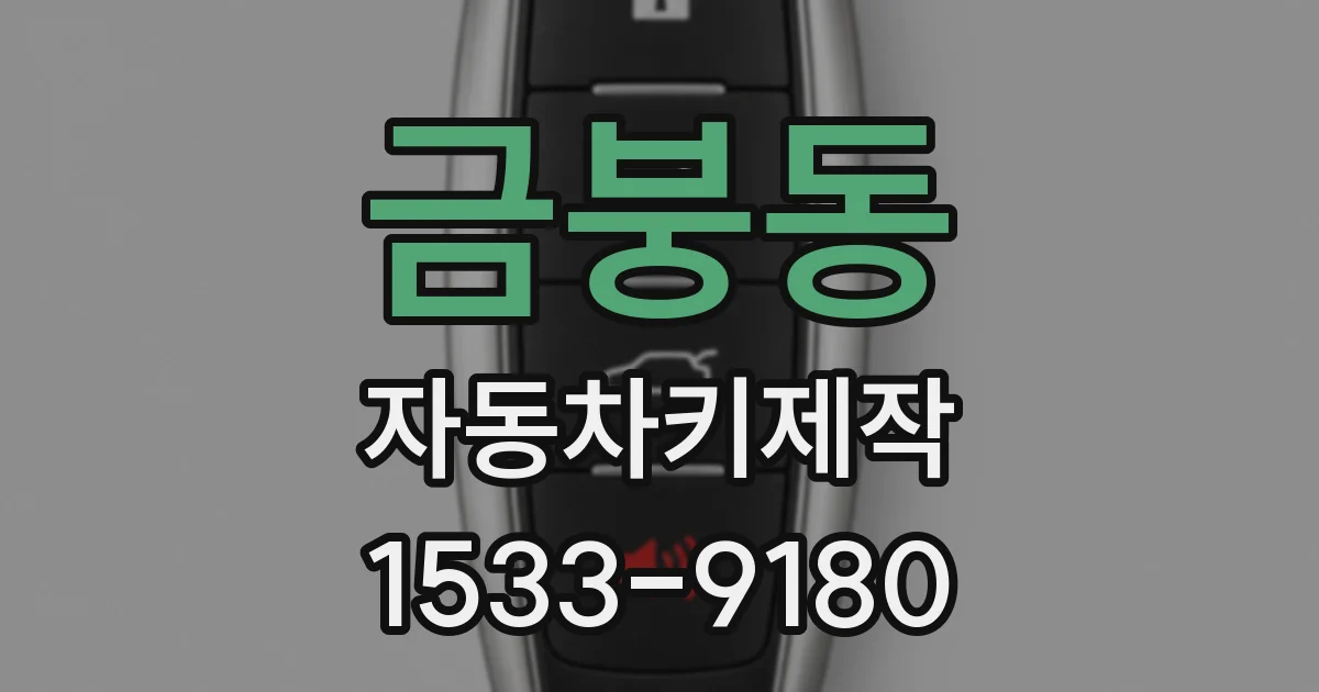 금붕동 자동차키제작
