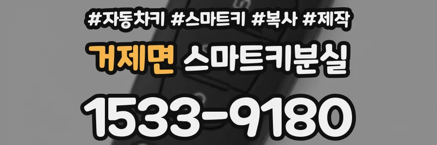 거제면 스마트키분실