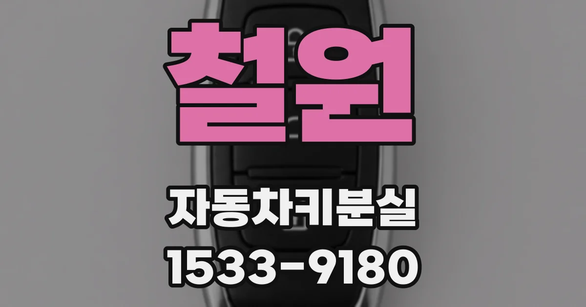 철원 자동차키분실