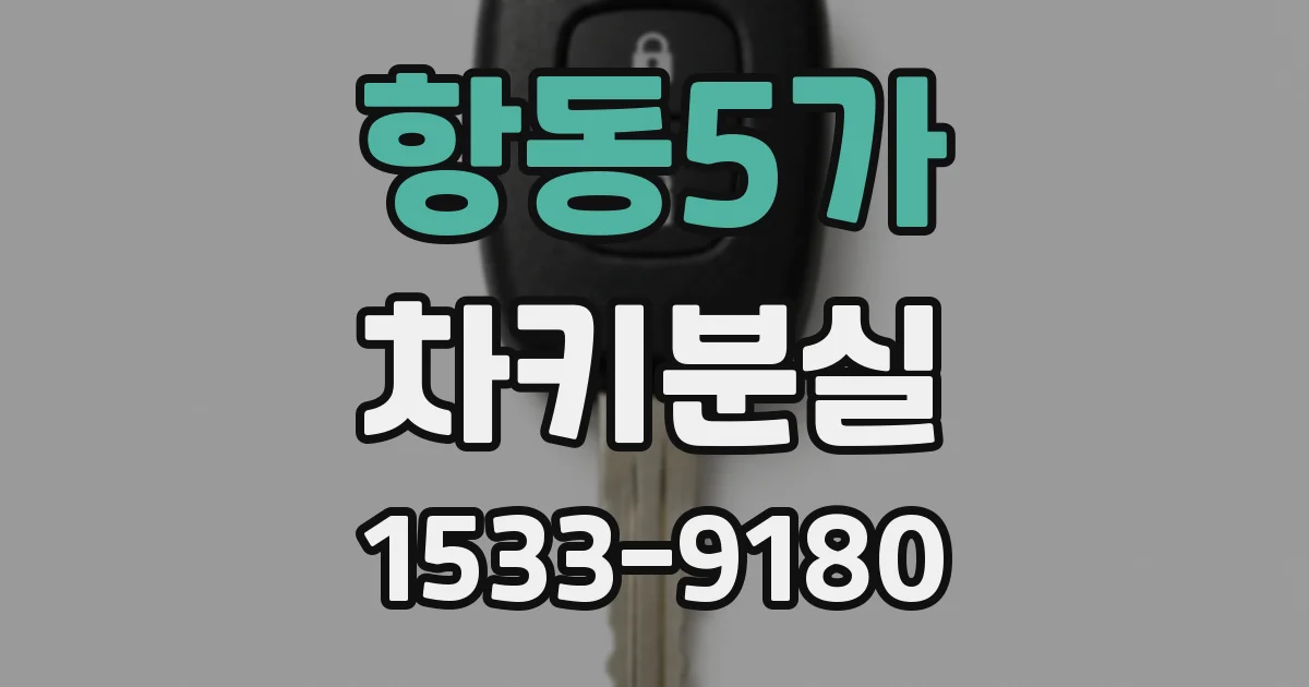 항동5가 차키분실