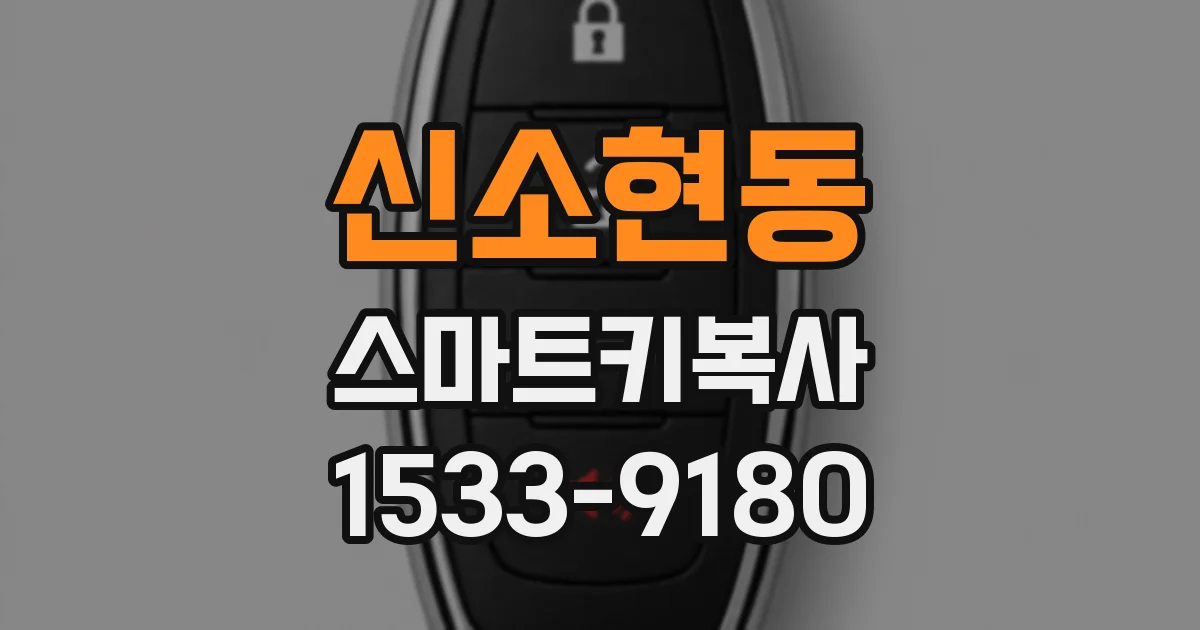 신소현동 스마트키복사