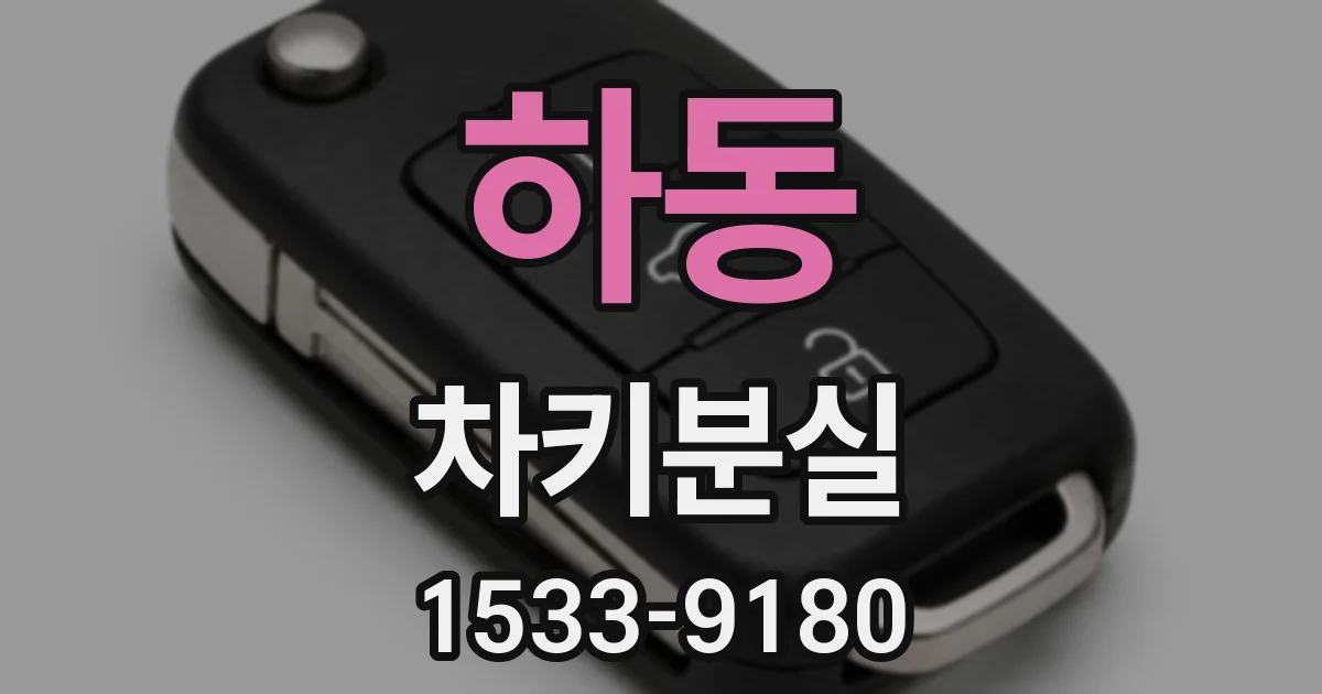 하동 차키분실
