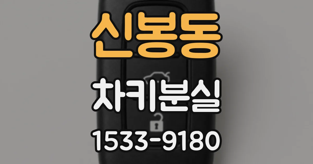 신봉동 차키분실