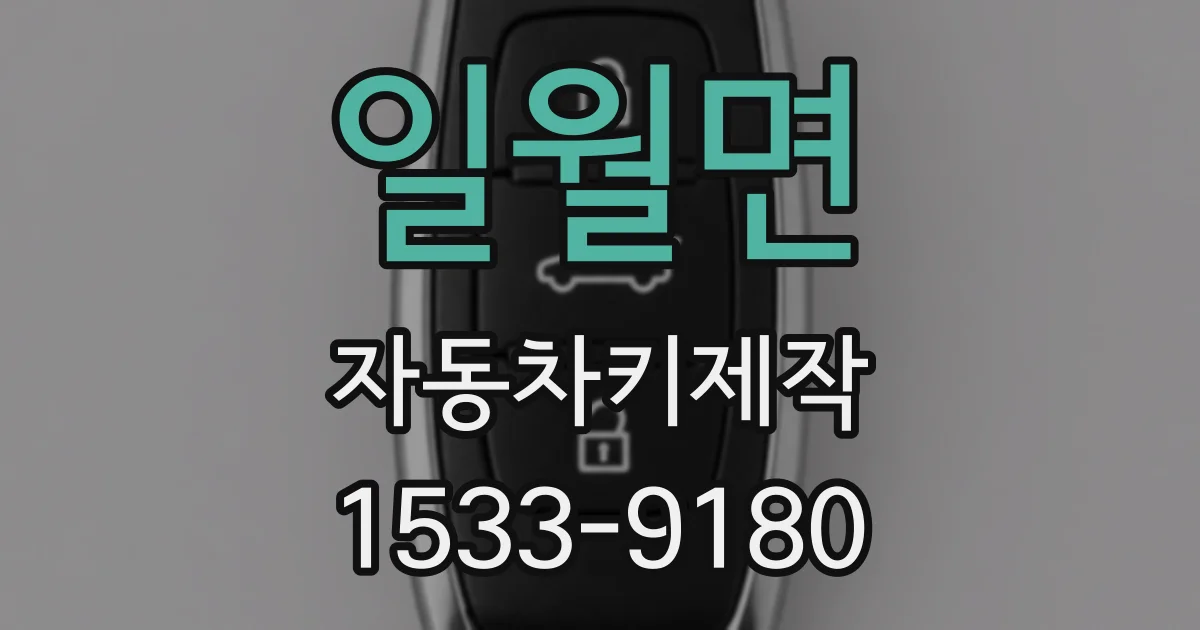 일월면 자동차키제작