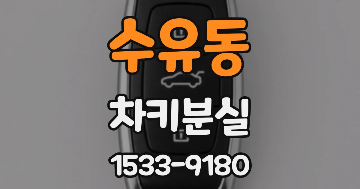 수유동 차키분실