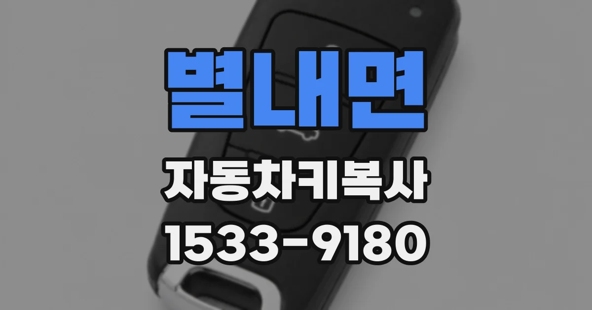 별내면 자동차키복사