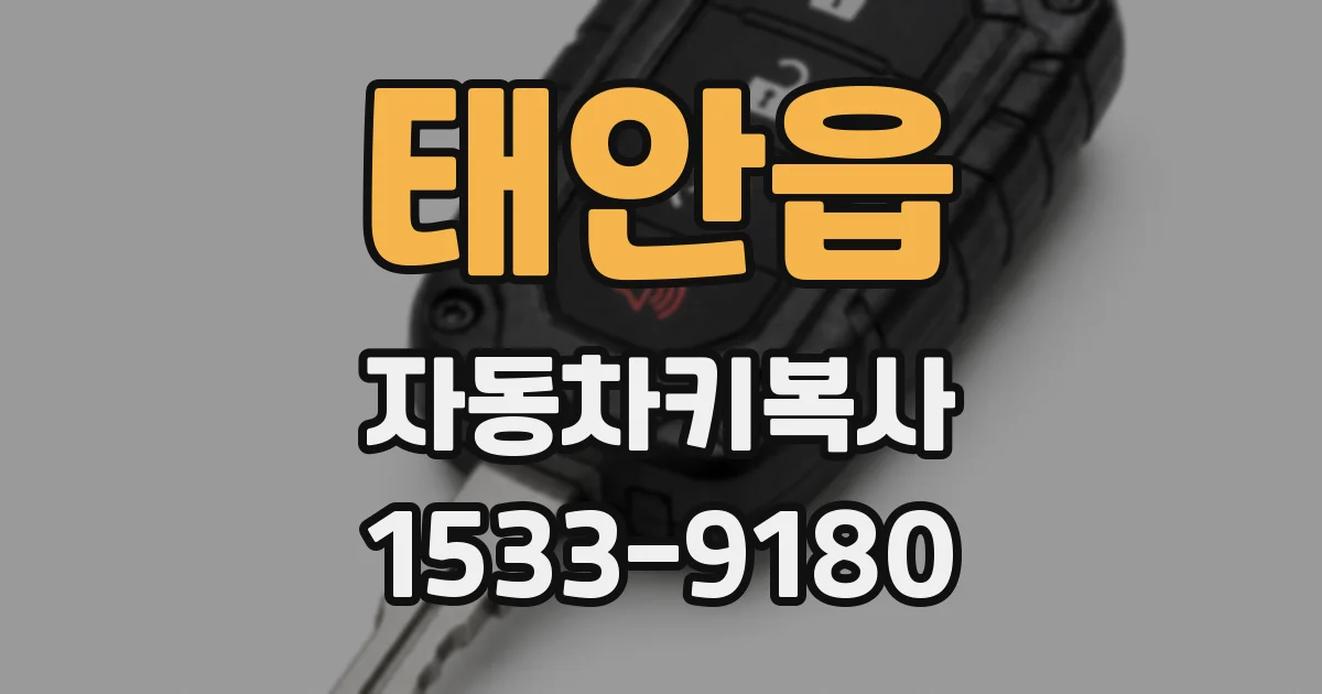 태안읍 자동차키복사