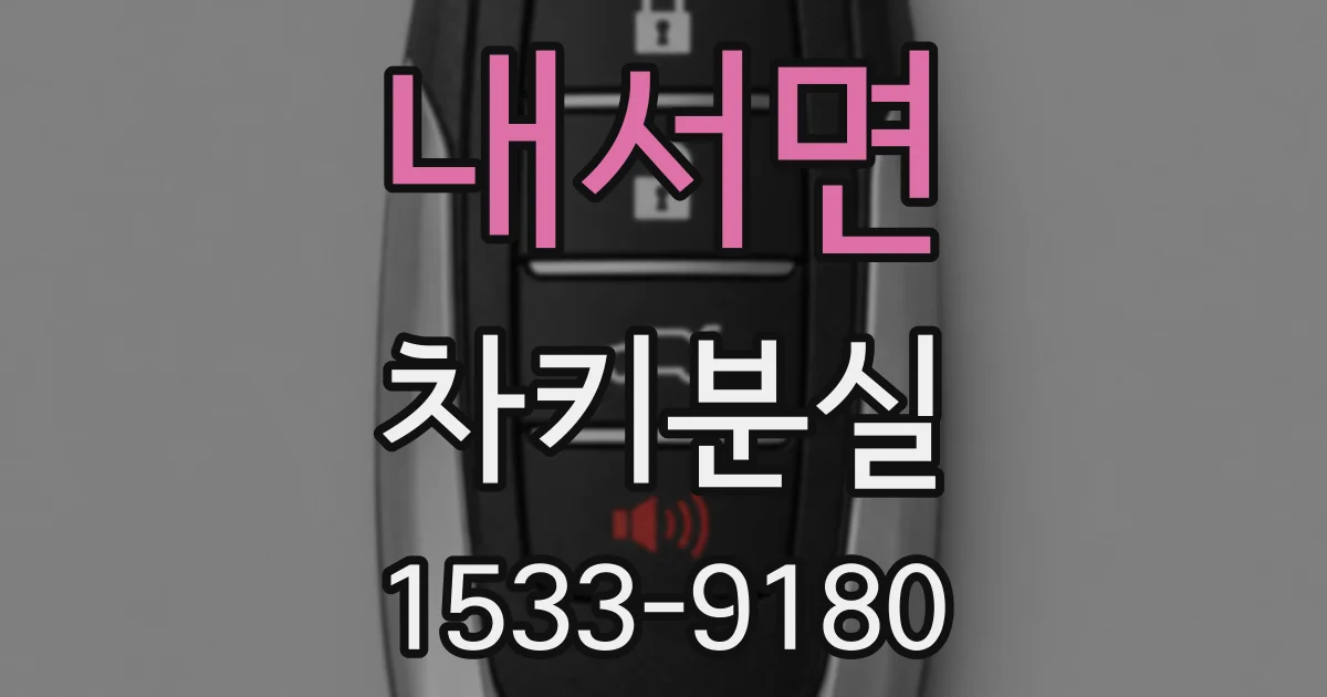 내서면 차키분실