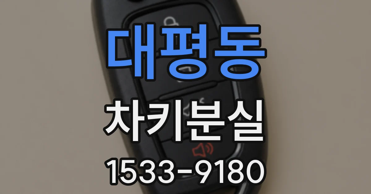 대평동 차키분실