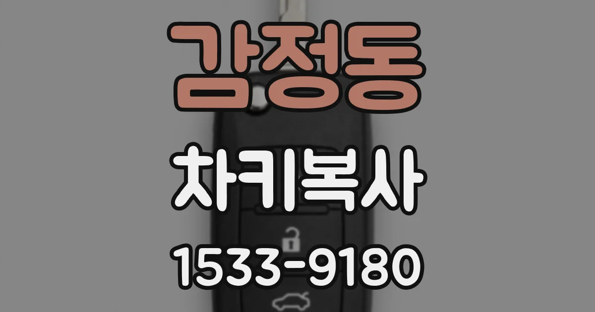 감정동 차키복사
