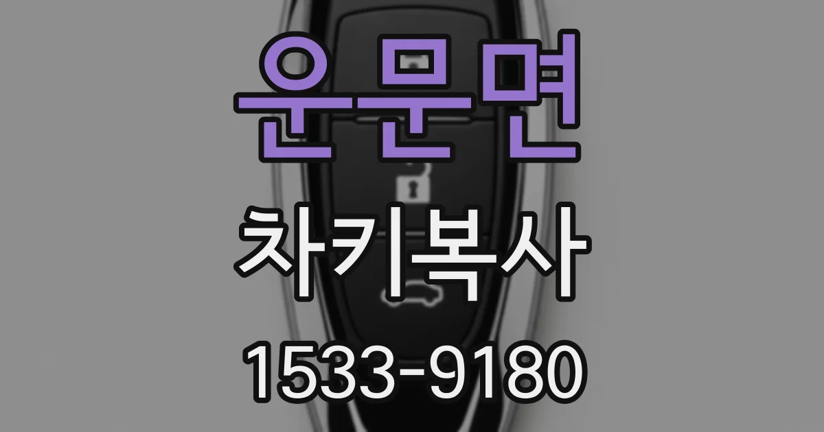 운문면 차키복사