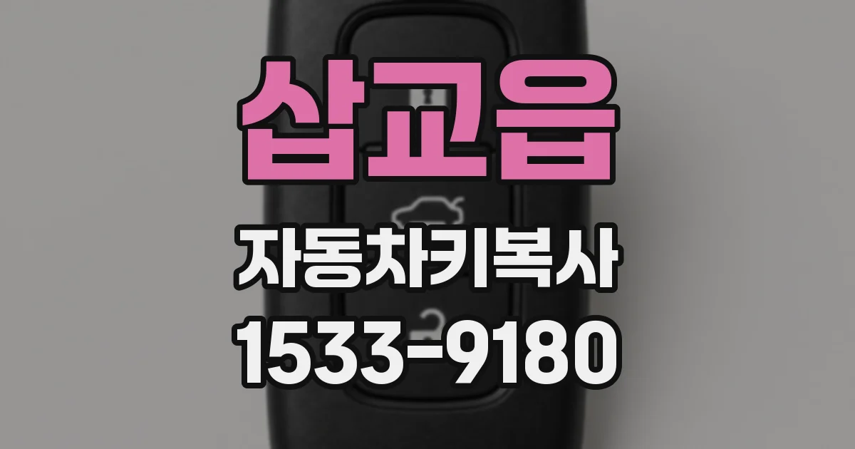 삽교읍 자동차키복사