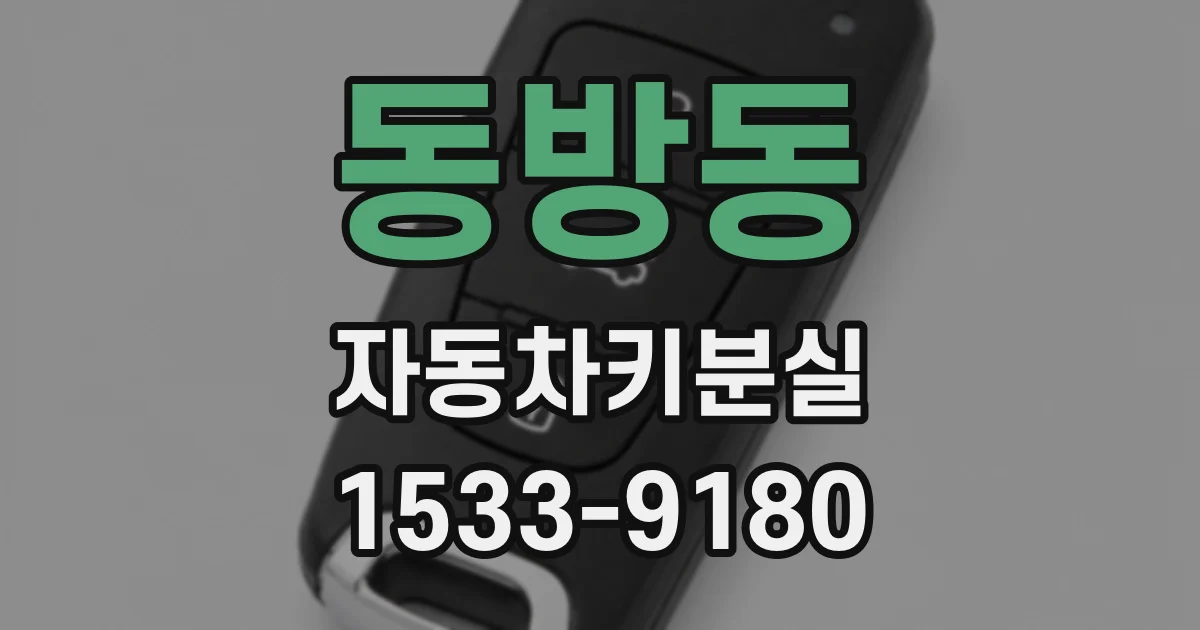 동방동 자동차키분실