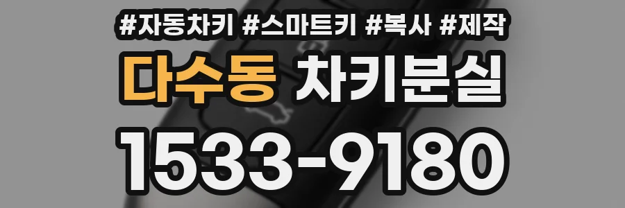 다수동 차키분실