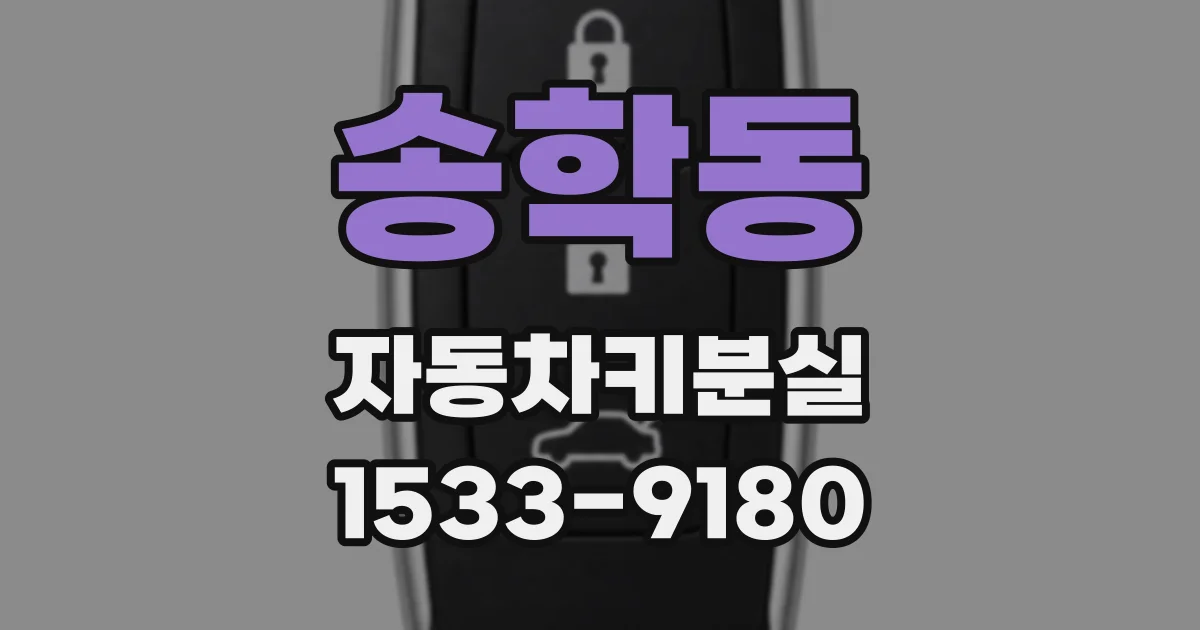 송학동 자동차키분실